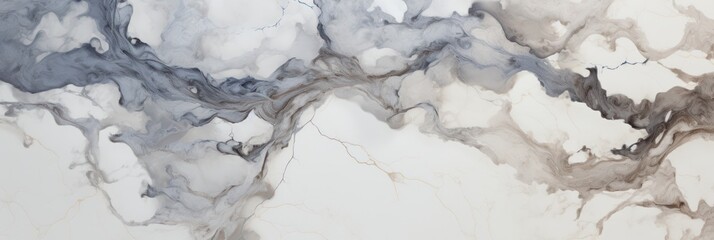 Fototapeta premium White marble background with brown and gray color, Natural patterns for design art work, Stone wall texture background