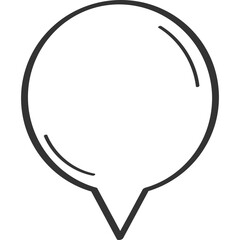 Comic Speech Bubble Line