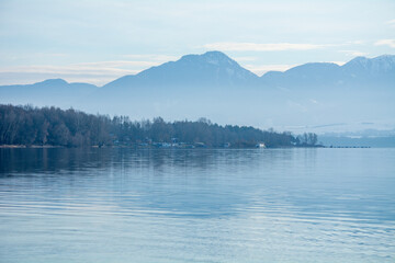 Winter in the Slovak Tatra Mountains full of snow.
