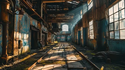  Abandoned factory, Abandoned industrial building © wildarun
