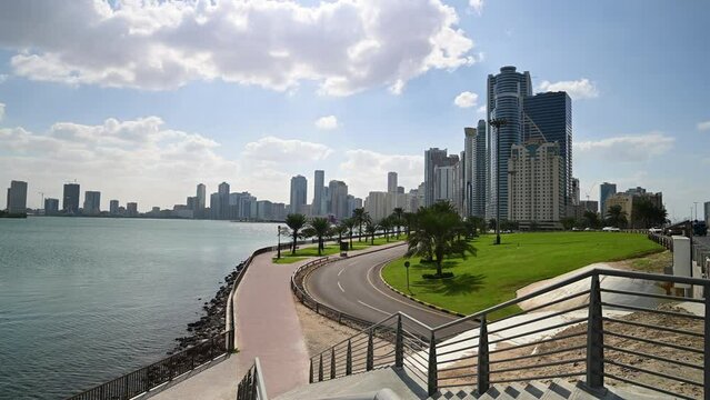 Beautiful View of Sharjah Cityscape