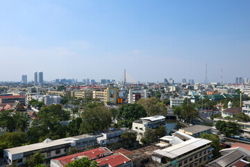 view of the Bangkok city in Thailand