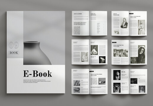 MinimalE-Book Template Layout
