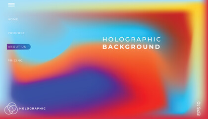 Trendy summer fluid gradient background, colorful abstract liquid 3d shapes. Futuristic design wallpaper for banner, poster, cover, flyer, presentation, advertising, landing page