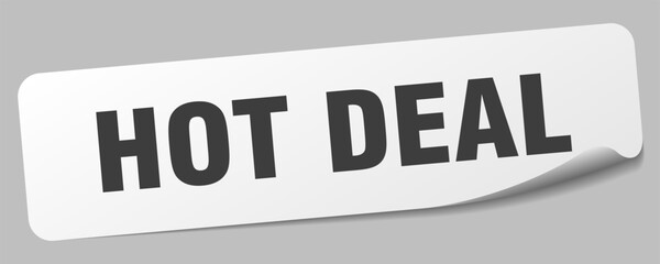 hot deal sticker. hot deal label