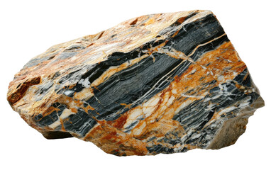 Clean Gneiss Stone on White on a transparent background
