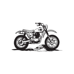 Fototapeta na wymiar Vintage Motocross Vector Images