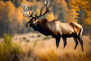 antelope in the savannah - Powered by Adobe
