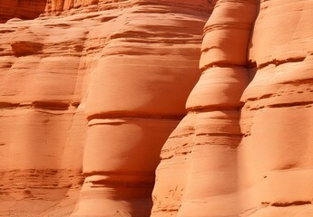 Fototapeta premium Detail on a sandstone formation in Arches National Park. 