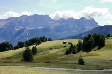 Dolomite's landscape in Alta Badia