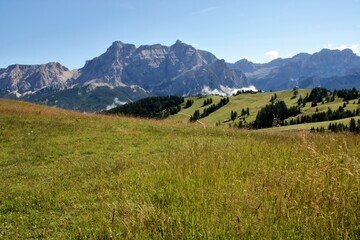 Fototapeta premium Dolomite's landscape in Alta Badia, Trentino