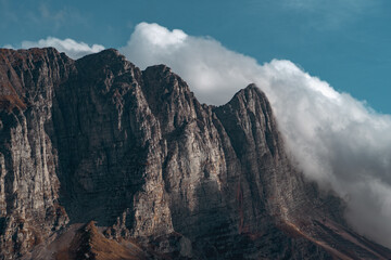 rocks disappearing into the clouds 2