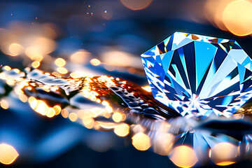 background with stars and rays Generative AI