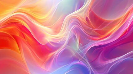 Obraz premium Beautiful abstract wave candy colors background, Ai Generated.