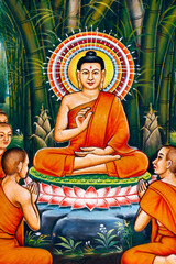Mongkol Serei Kien Khleang Pagoda.  Life of Siddhartha Gautama, the Buddha.  Phnom Penh; Cambodia.