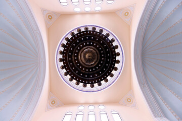Al-Serkal Mosque. Chandelier. Phnom Penh. Cambodia.