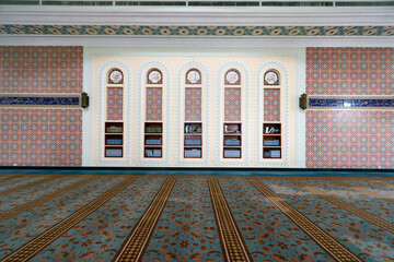 Al-Serkal Mosque. Holy Quran ( Kuran ) books. Islamic symbol. Phnom Penh. Cambodia.