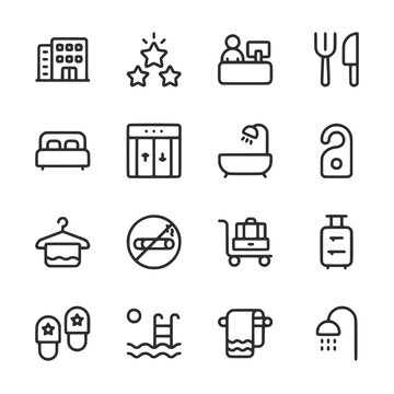 set of icons Hotel