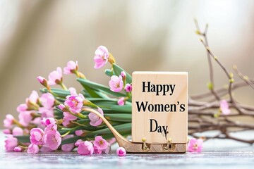 Happy Women's Day Message for March 8 Displayed