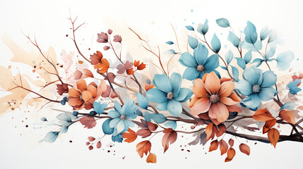 watercolor painting of flowers, Everything Will Be Okay