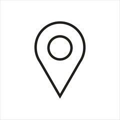 locator vector icon line template