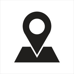 locator vector icon line template