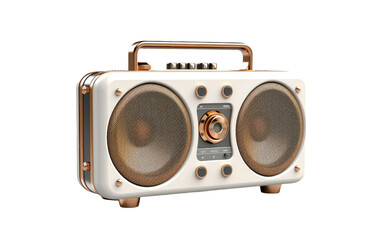 Obraz premium Wireless Portable Bluetooth Speaker Delivering Rich Sound Anywhere On White or PNG Transparent Background.