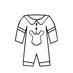 Dress Baby Outline 