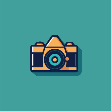 Photo camera icon. Vector illustration
