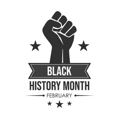 Black history month African American history celebration, African American History. Celebrated annual. In February in United States and Canada. In October in Great Britain. Poster, card, banner.