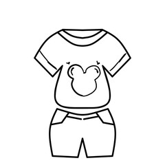 Boy Clothes Outline 