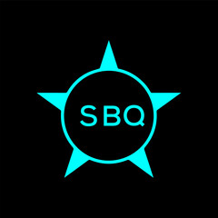 SBQ Letter logo design template vector. SBQ Business abstract connection vector logo. SBQ icon circle logotype.
