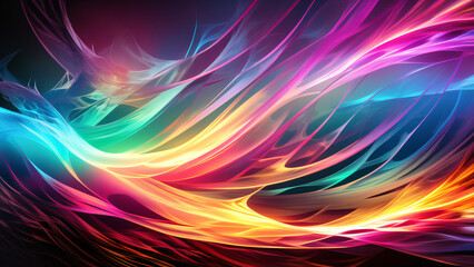 abstract colorful background with waves