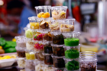 Psar Thmei Central Market. Street food.