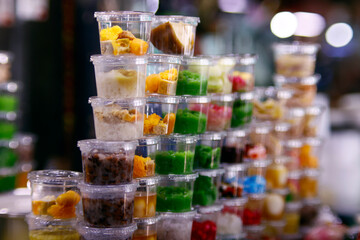 Psar Thmei Central Market. Street food.