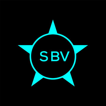 SBV Letter logo design template vector. SBV Business abstract connection vector logo. SBV icon circle logotype.
