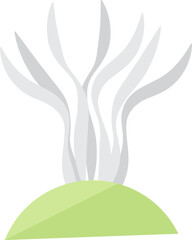 Sorting food waste. Top trimmings from old potatoes. Leftovers and scraps of food. Flat icon, element for infographics design. Simple cartoon flat vector isolated on white background