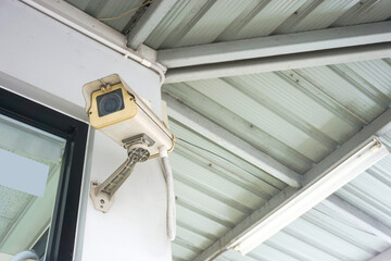 CCTV camera at house store, security camera