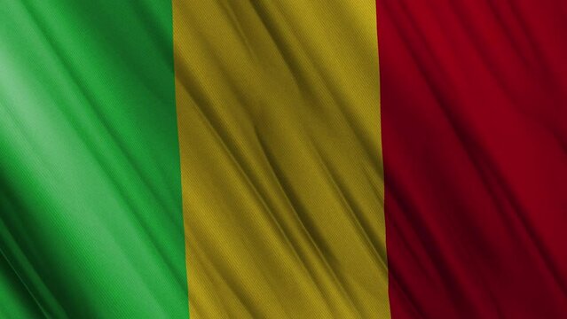 Mali Waving Flag. National 3d Mali Flag Waving. Mali Flag 4k Resolution Background. Mali Flag Closeup