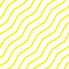 Zig zag line pattern vector design in yellow color for wallpaper, textile, background.