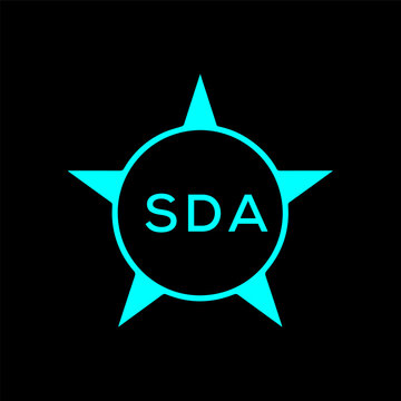 SDA Letter logo design template vector. SDA Business abstract connection vector logo. SDA icon circle logotype.
