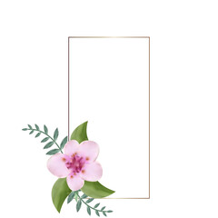 wedding flower frame