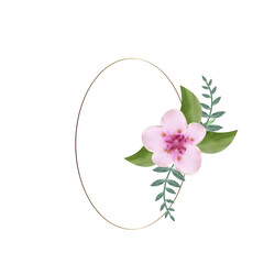 wedding flower frame