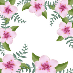 wedding flower frame