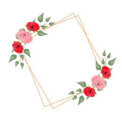 wedding flower frame