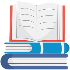 Book Stacks Illustration