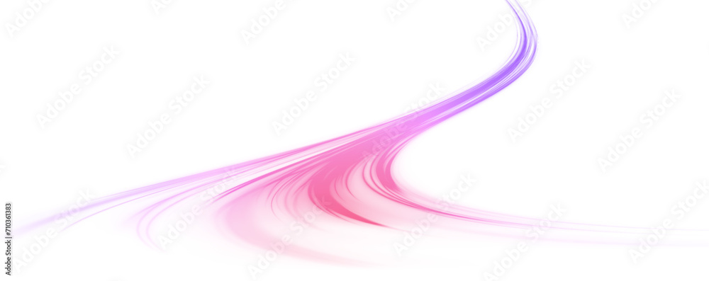 Poster expressway, the effect of car headlights. low-poly construction of fine lines. vector png. image of 