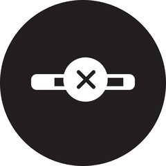 Obraz premium no smoking glyph icon