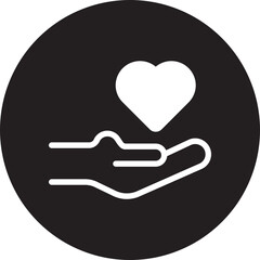 charity glyph icon