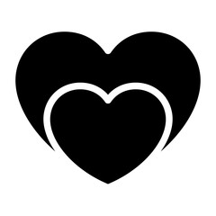 heart icons, concept of love